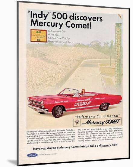 1966 Mercury - Comet Indy 500-null-Mounted Art Print