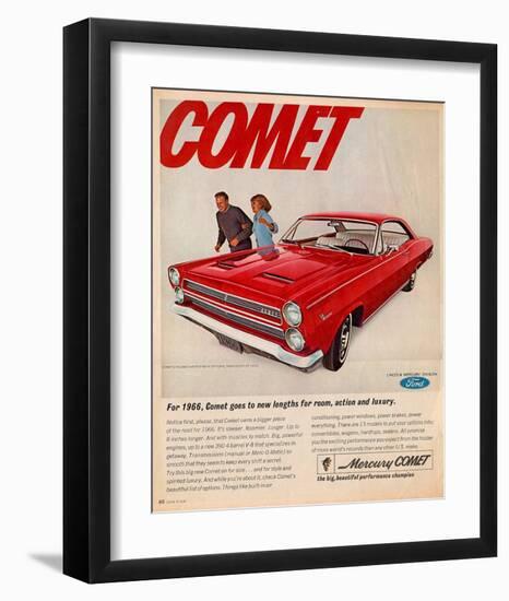 1966 Mercury-Comet New Lengths-null-Framed Art Print