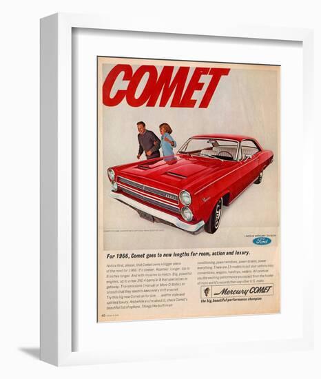 1966 Mercury-Comet New Lengths-null-Framed Art Print