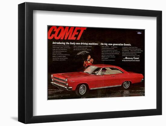 1966 Mercury Comet Performance-null-Framed Art Print