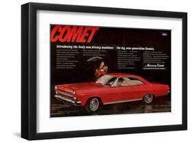 1966 Mercury Comet Performance-null-Framed Art Print