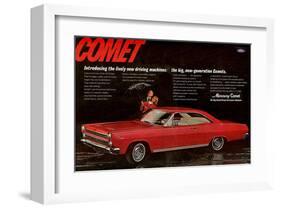 1966 Mercury Comet Performance-null-Framed Art Print