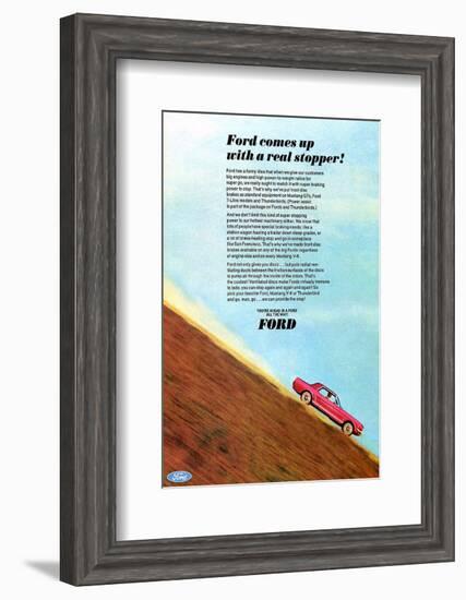 1966 Mustang - a Real Stopper-null-Framed Art Print