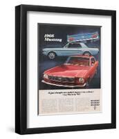 1966 Mustang- Improve a Winner-null-Framed Art Print