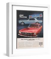 1966 Mustang- Improve a Winner-null-Framed Art Print