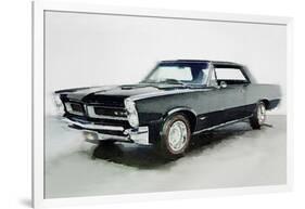 1966 Pontiac GTO Watercolor-NaxArt-Framed Art Print