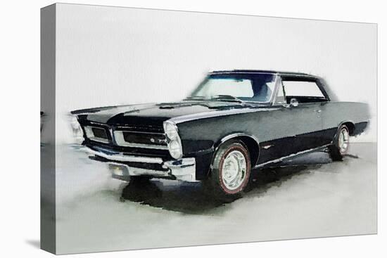 1966 Pontiac GTO Watercolor-NaxArt-Stretched Canvas