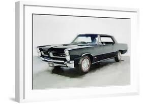 1966 Pontiac GTO Watercolor-NaxArt-Framed Art Print