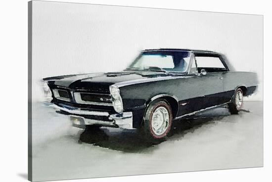 1966 Pontiac GTO Watercolor-NaxArt-Stretched Canvas