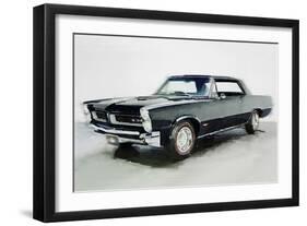 1966 Pontiac GTO Watercolor-NaxArt-Framed Art Print