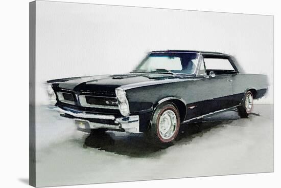 1966 Pontiac GTO Watercolor-NaxArt-Stretched Canvas