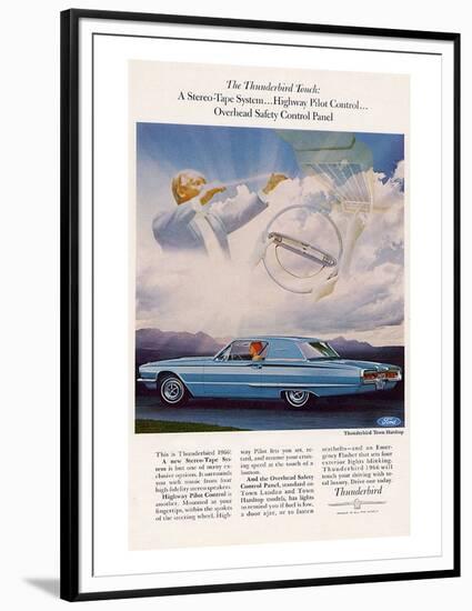 1966 Thunderbird Pilot Control-null-Framed Premium Giclee Print