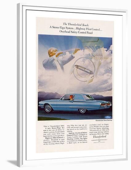 1966 Thunderbird Pilot Control-null-Framed Premium Giclee Print