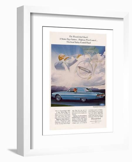 1966 Thunderbird Pilot Control-null-Framed Art Print