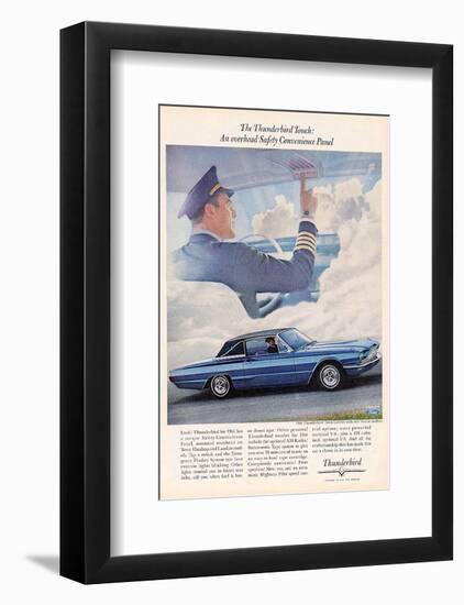 1966 Thunderbird Safety Panel-null-Framed Art Print