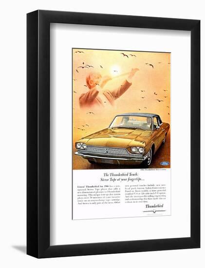 1966 Thunderbird Stereo Tape-null-Framed Art Print