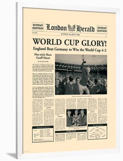 1966 World Cup-The Vintage Collection-Framed Art Print