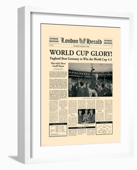 1966 World Cup-The Vintage Collection-Framed Premium Giclee Print