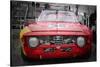 1967 Alfa Romeo GTV Watercolor-NaxArt-Stretched Canvas