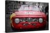 1967 Alfa Romeo GTV Watercolor-NaxArt-Stretched Canvas