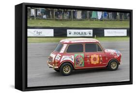 1967 Austin Mini Cooper S owned by Beatle George Harrison-null-Framed Stretched Canvas