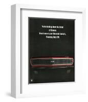 1967 Chevrolet Camaro: Throat-null-Framed Art Print