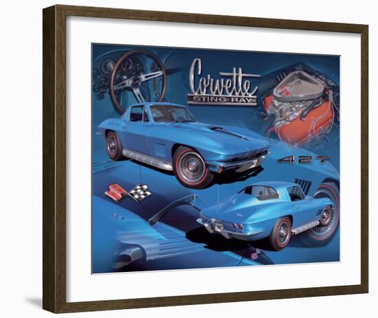 1967 Corvette-null-Framed Art Print