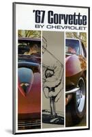 1967 GM Chevy Corvette-null-Mounted Art Print