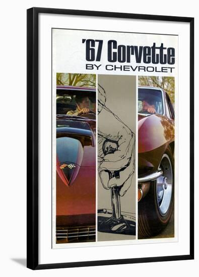 1967 GM Chevy Corvette-null-Framed Art Print