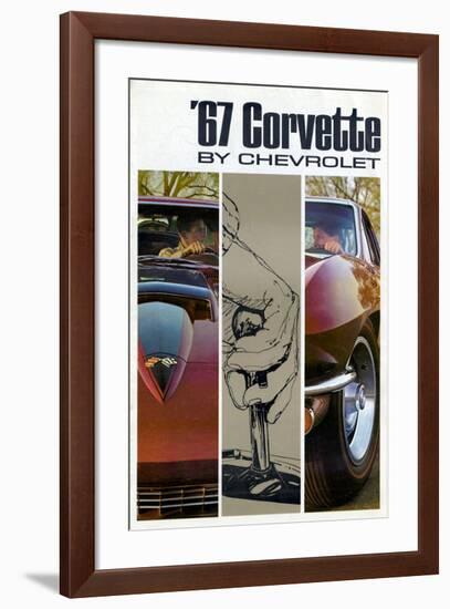 1967 GM Chevy Corvette-null-Framed Art Print