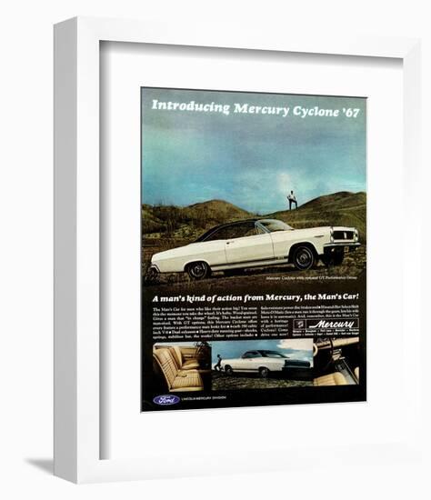 1967 Mercury Cyclone Man's Car-null-Framed Art Print