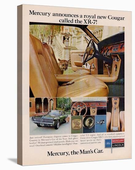 1967 Mercury -Royal New Cougar-null-Stretched Canvas