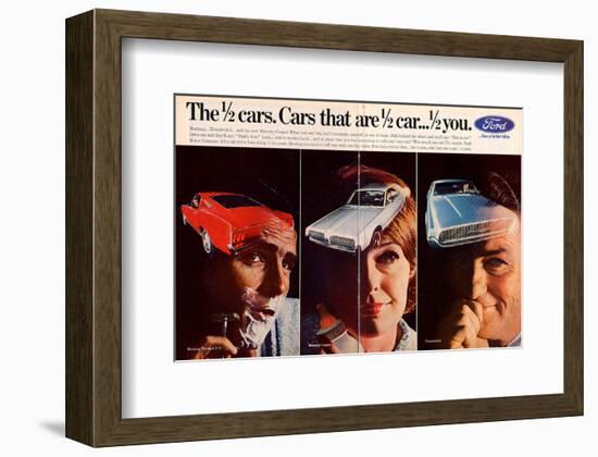 1967 Mustang ½ Cars - ½ You-null-Framed Art Print