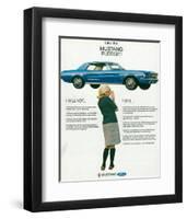 1967 Take the Mustang Pledge-null-Framed Premium Giclee Print