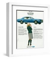 1967 Take the Mustang Pledge-null-Framed Premium Giclee Print