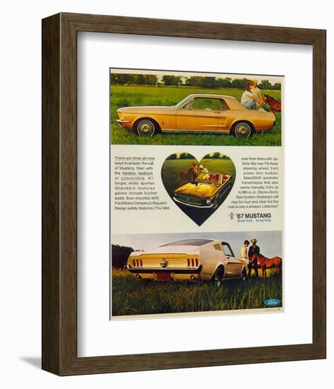 1967 The Call of Mustang-null-Framed Art Print