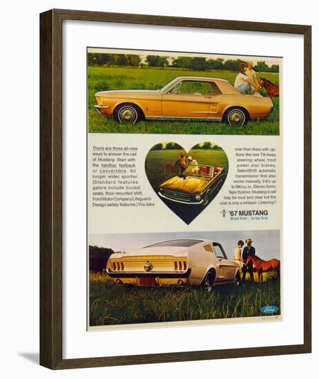 1967 The Call of Mustang-null-Framed Art Print