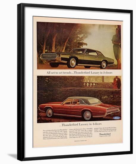 1967 Thunderbird - Set Trends-null-Framed Art Print