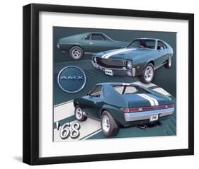 1968 AMX-null-Framed Art Print