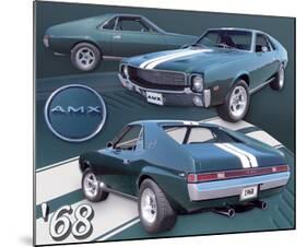 1968 AMX-null-Mounted Art Print