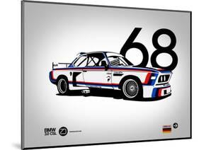 1968 BMW 3.0 CSL-NaxArt-Mounted Art Print