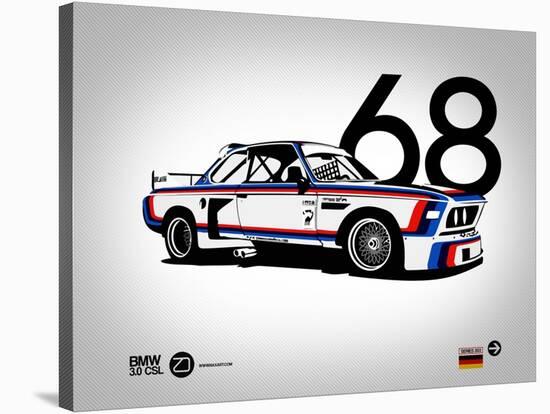 1968 BMW 3.0 CSL-NaxArt-Stretched Canvas