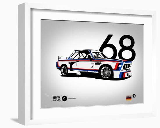 1968 BMW 3.0 CSL-NaxArt-Framed Art Print