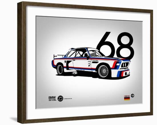 1968 BMW 3.0 CSL-NaxArt-Framed Art Print