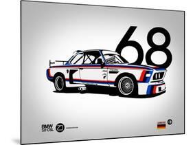 1968 BMW 3.0 CSL-NaxArt-Mounted Art Print