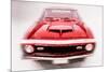 1968 Chevy Camaro Front End Watercolor-NaxArt-Mounted Premium Giclee Print