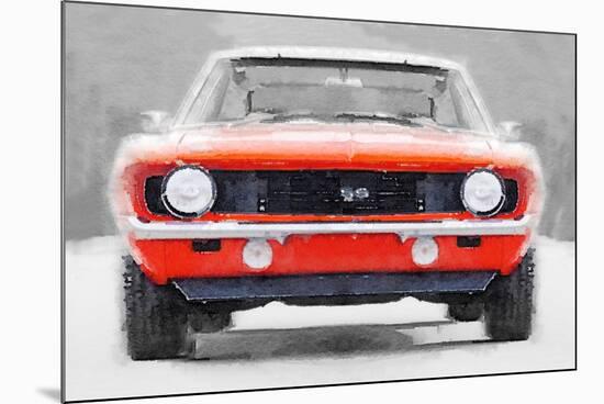 1968 Chevy Camaro SS Watercolor-NaxArt-Mounted Premium Giclee Print