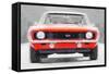 1968 Chevy Camaro SS Watercolor-NaxArt-Framed Stretched Canvas