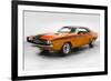 1968 Dodge Challenger Watercolor-NaxArt-Framed Art Print