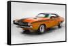 1968 Dodge Challenger Watercolor-NaxArt-Framed Stretched Canvas